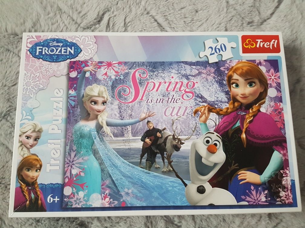 Gra Frozen Elsa + puzzle 260el