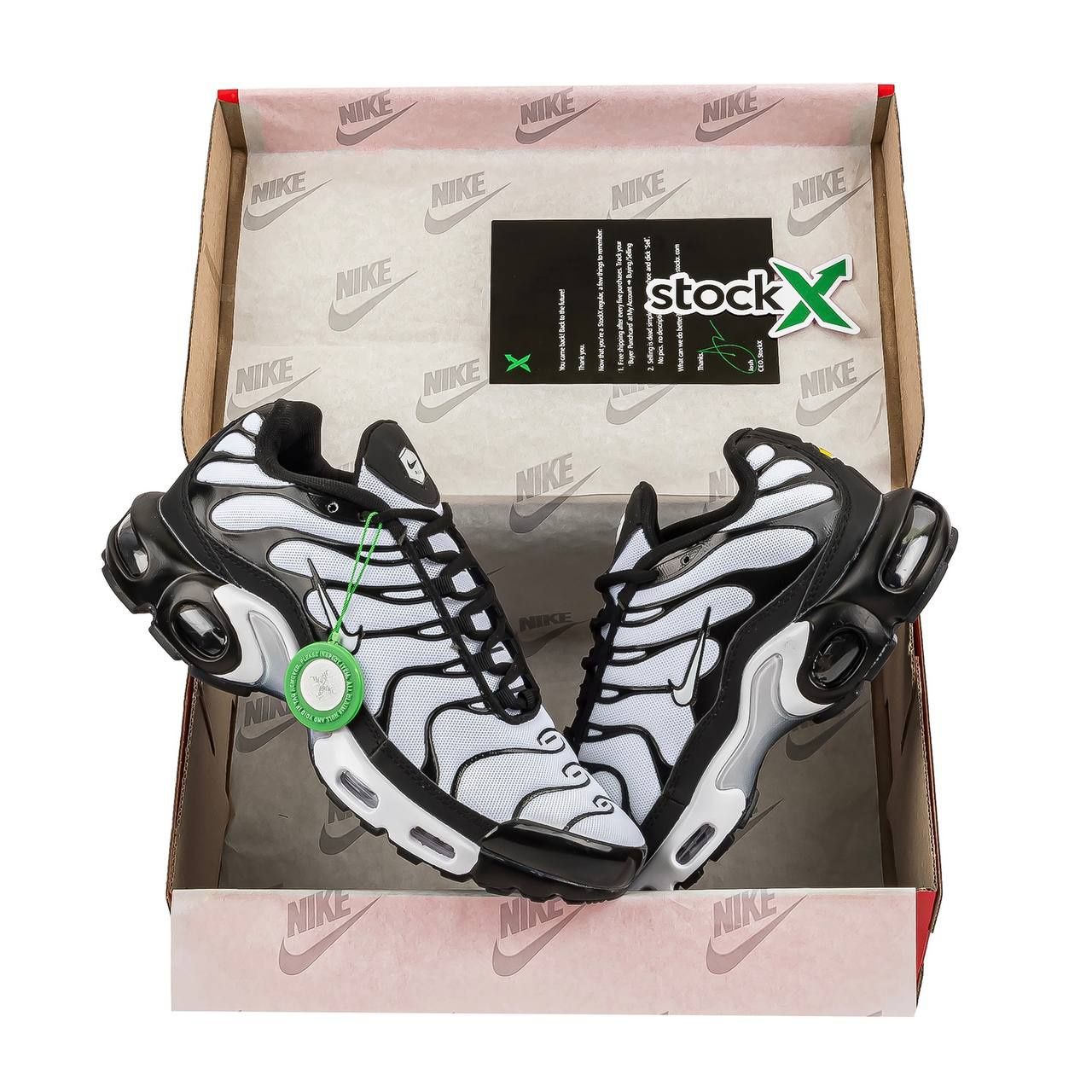 Мужские кроссовки Найк Nike Air Max Plus TN White Black чоловічі кросі