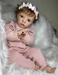 Realistyczna lalka Reborn śliczna dziewczynka duża 60 cm