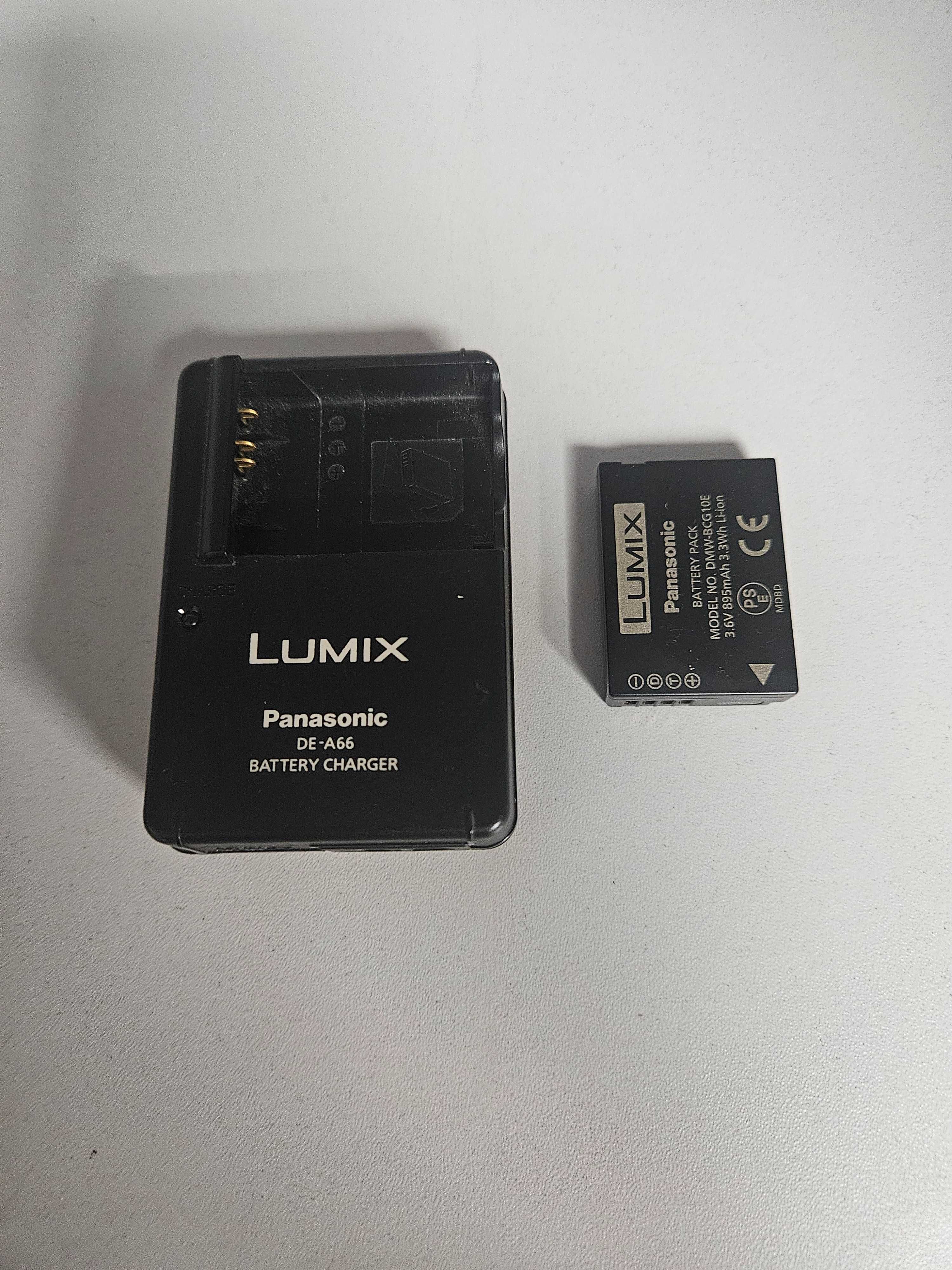 Lumix Panasonic DE-A66 Ładowarka + bateria DMW-BCG10e oryginał