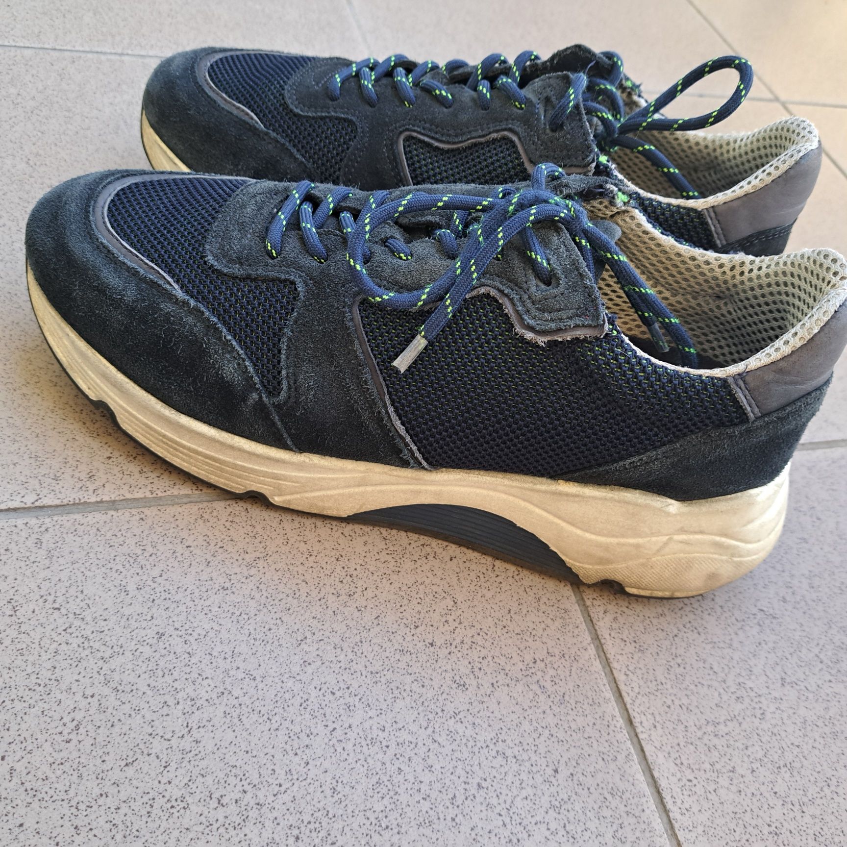 Wysokie sneakersy Wojas | skóra zamszowa