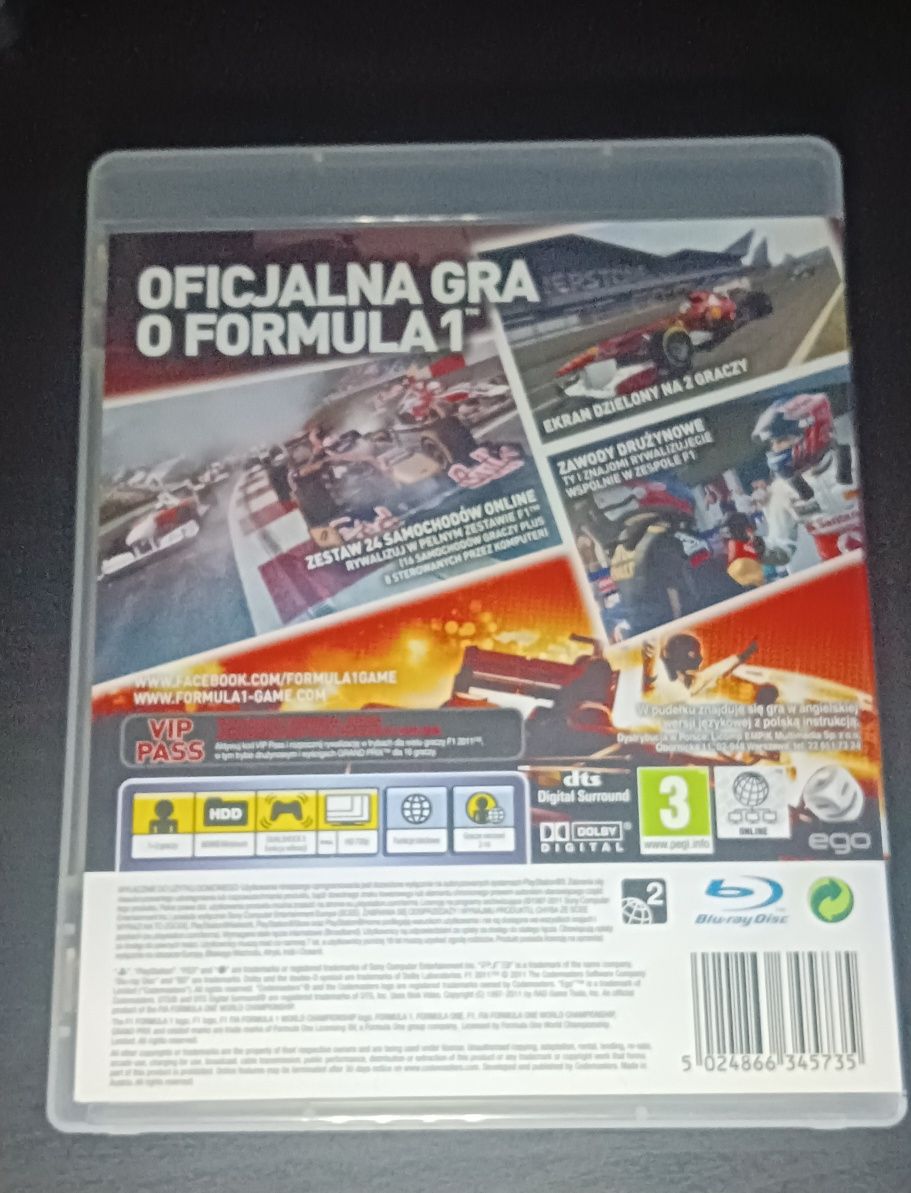 Gra PS3 Formula 1 2011 F1