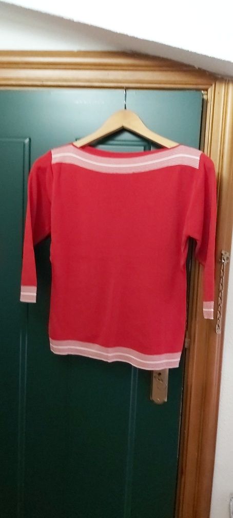 Blusa de decote de barco