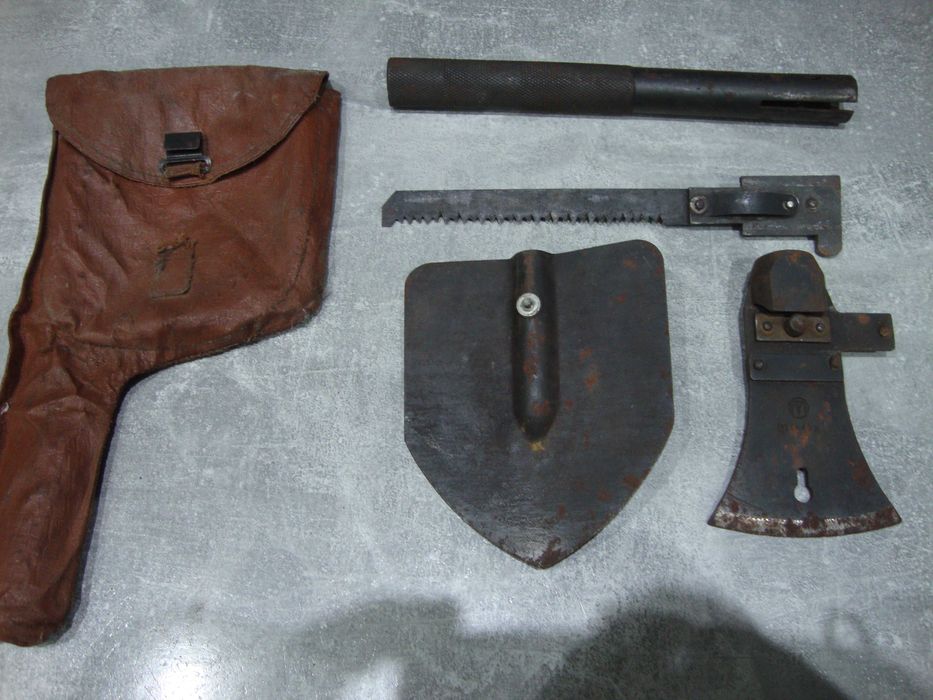 Zestaw 3 w 1 saperka siekiera piłka CCCP ZSRR Radziecki Rosyjski.