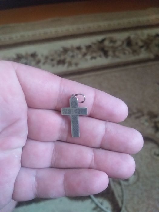Хрестик срібло 925