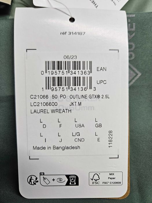 Casaco SALOMON (genuíno) com GORE-TEX para homem NOVO