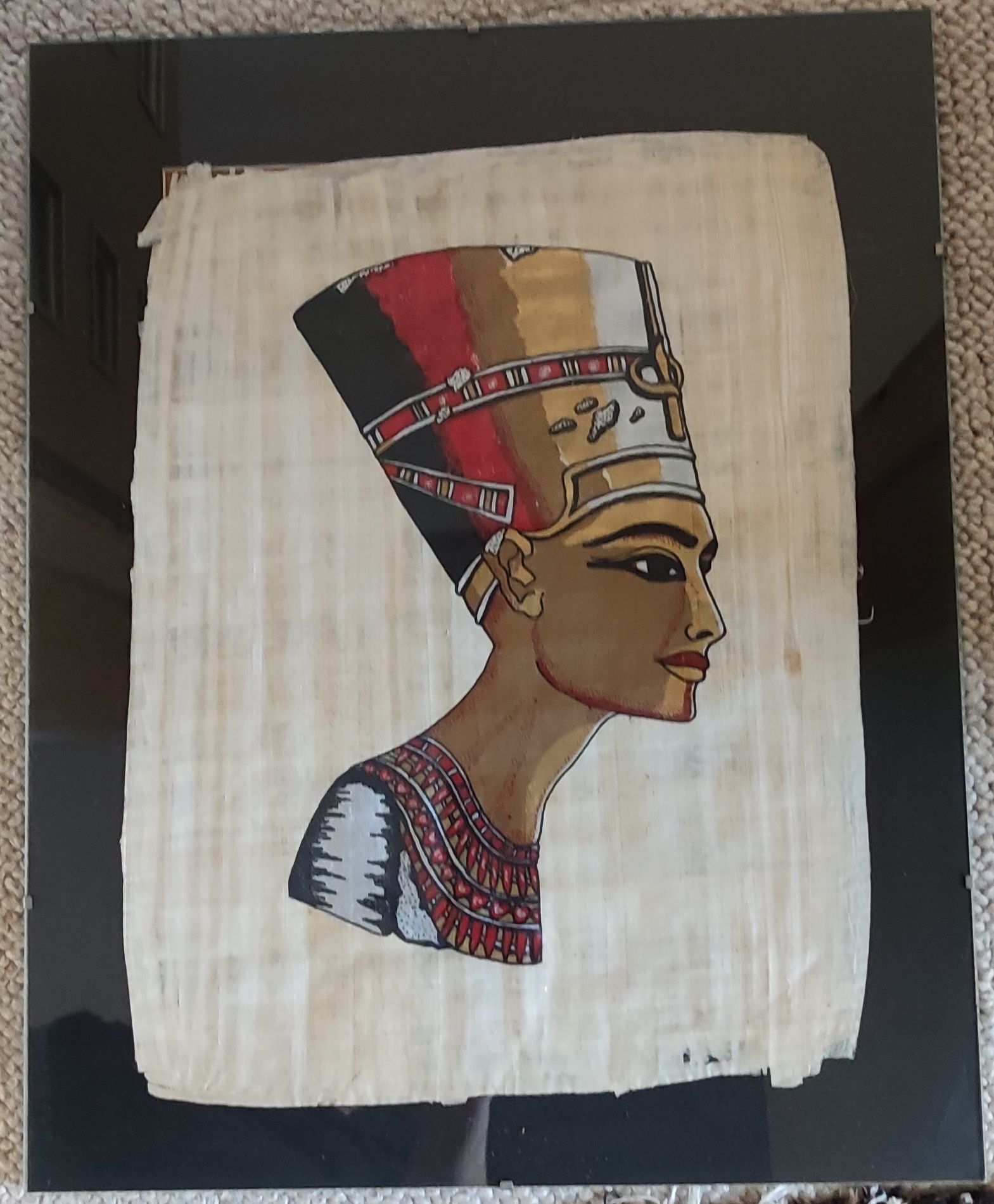 Papirus z Egiptu oprawiony 50 x 40 cm