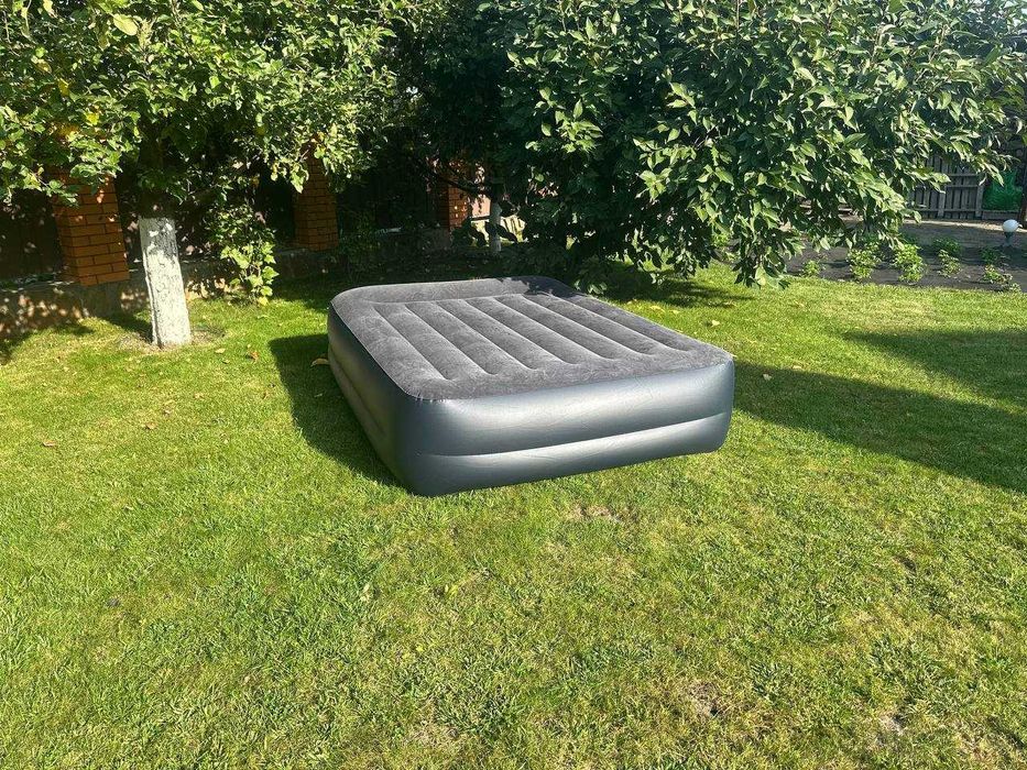‼️Надувная кровать двуспальная с насос. Матрас. Ліжко надувне чорне ‼️