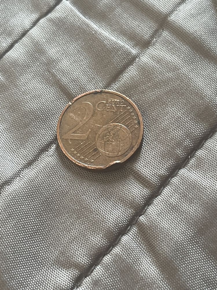Moeda de 2 centimos letónia