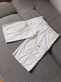 Spodnie krótkie, męskie, białe, rozmiar M