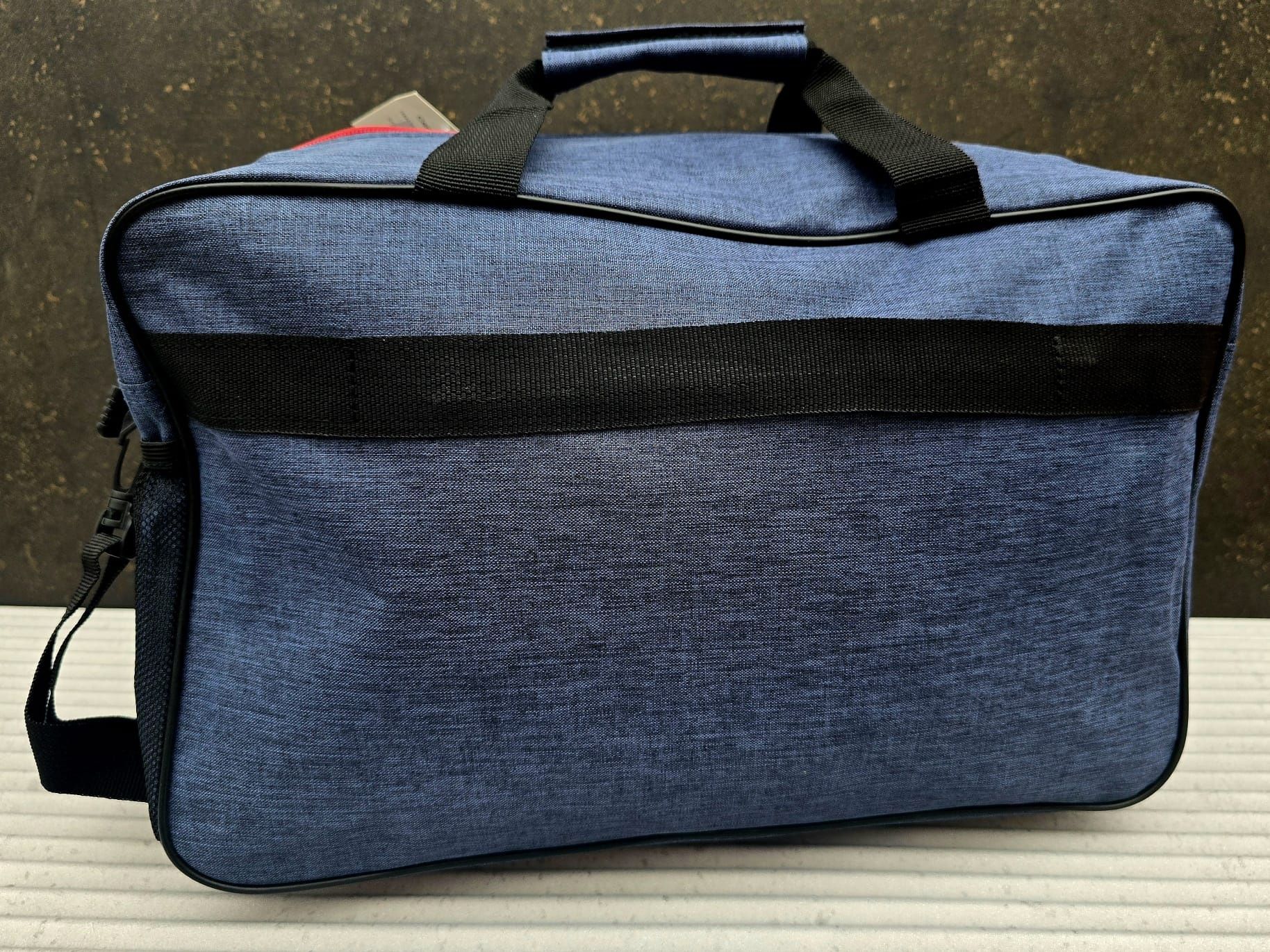 Nowa torba podróżna marki Bugiani niebieska wymiary 40x25x20