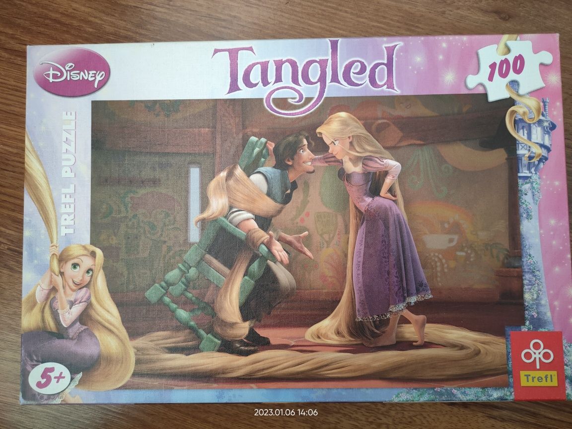 Puzzle Disney Zaplątani Tangled 100 elementów, 5+