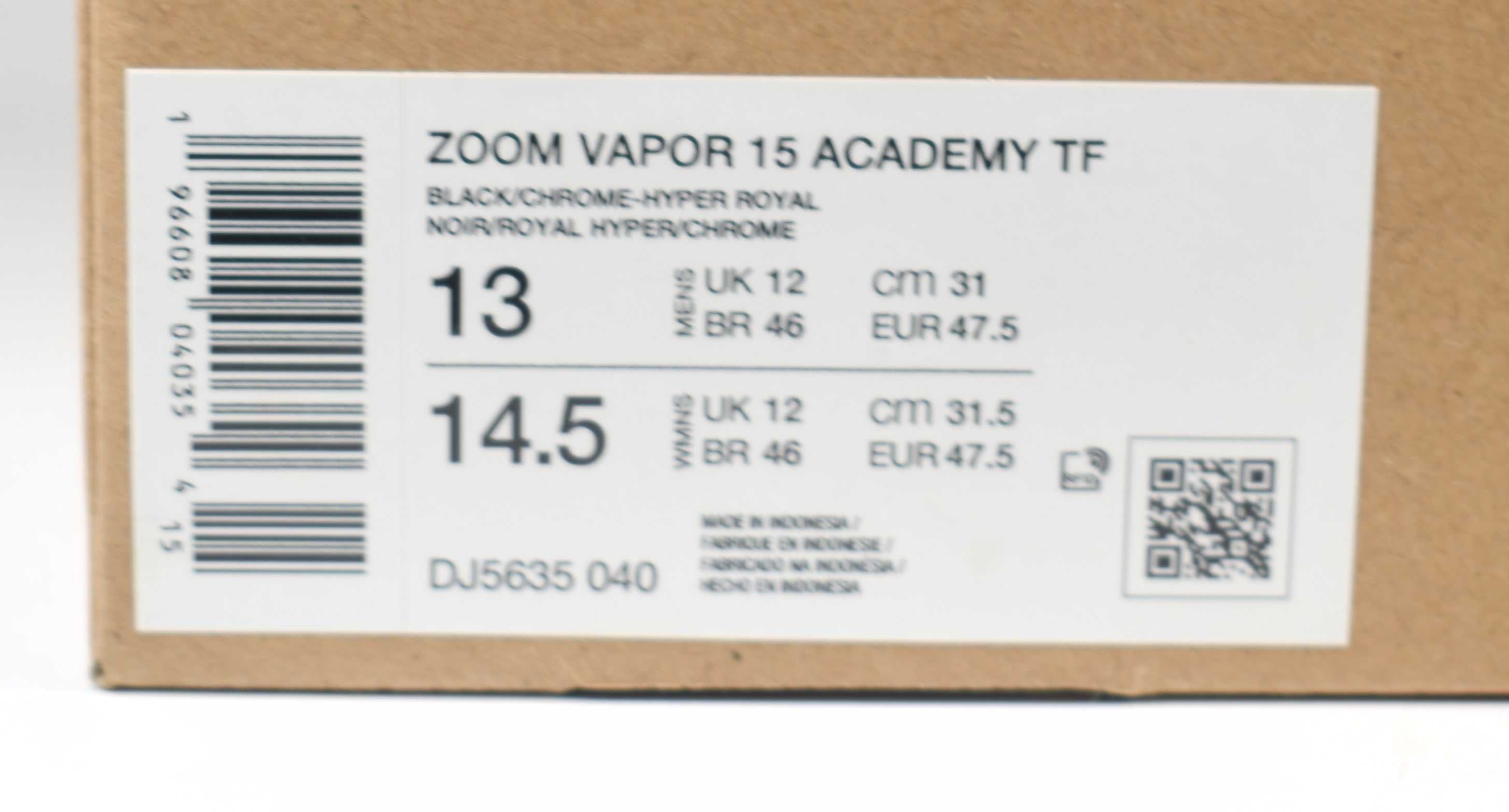 Nowe Nike Zoom Mercurial Vapor 15 Academy TF DJ5635 roz. 47,5