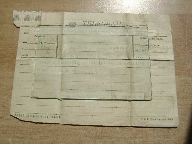 Starocie z PRL - Marynistyka = Zestaw 7 telegramów ze statków 1955-57r