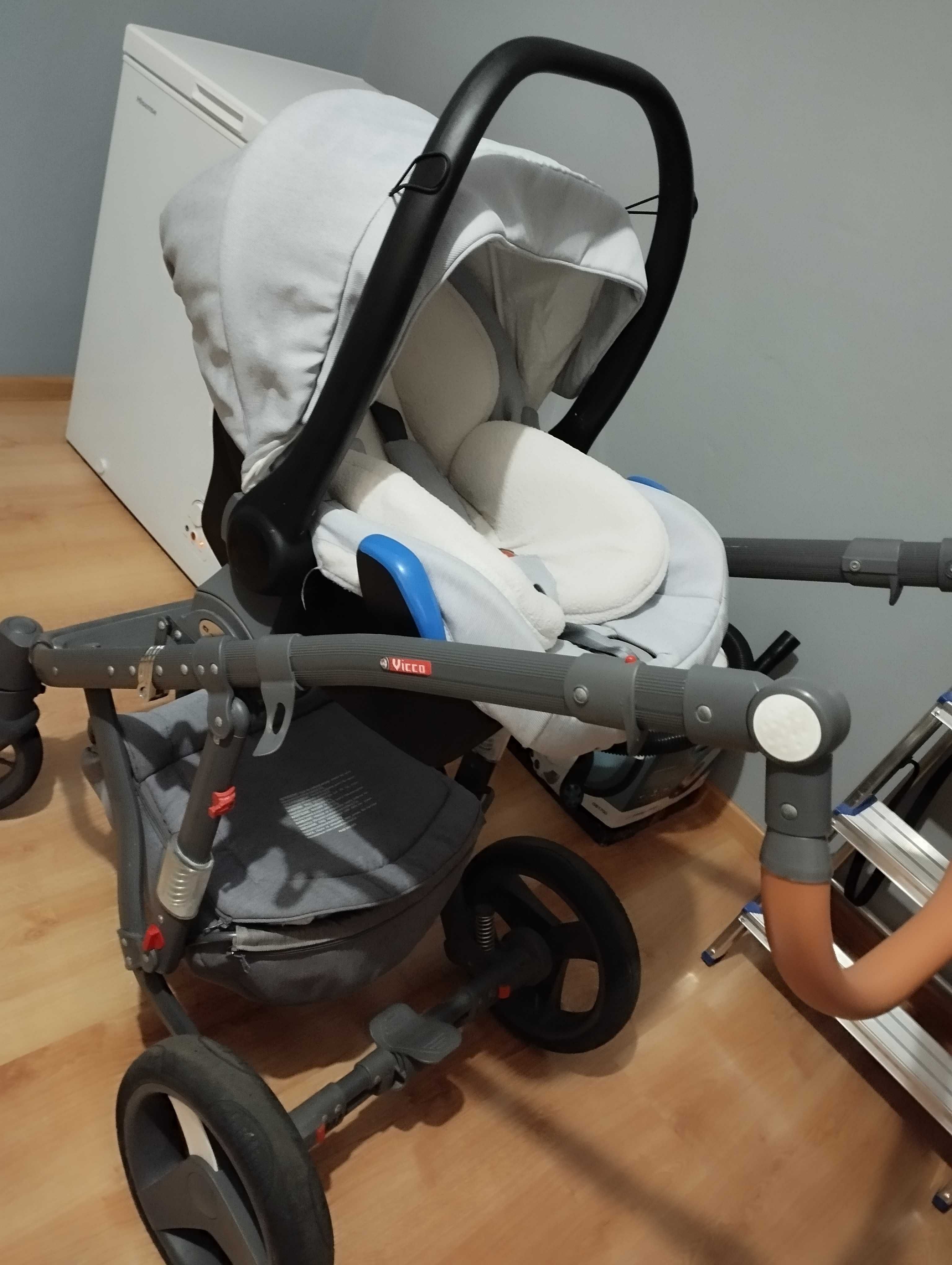 Wózek 3w1 Adamex+baza isofix