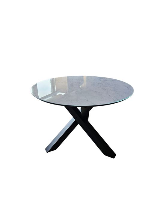 Stół okrągły szkło hartowane, imitacja marmuru  PROMOCJA  !!!