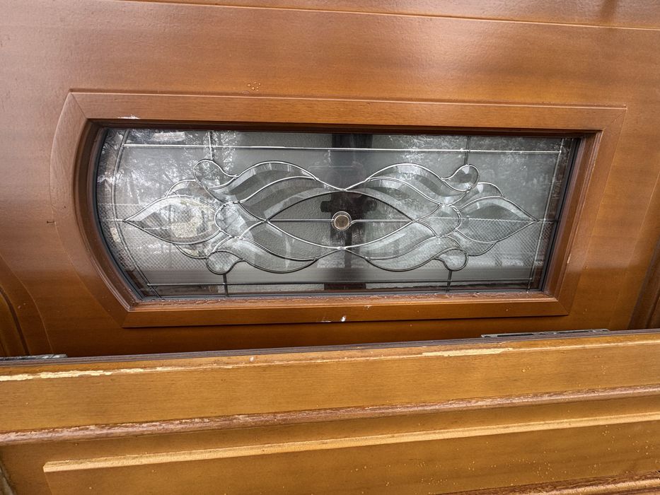 Drzwi mahoniowe duże zewnętrzne