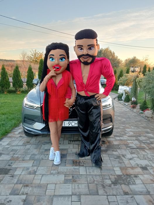 Tancerka Tancerz Żywa Maskotka Kostium striptizerka striptizer Luksus.