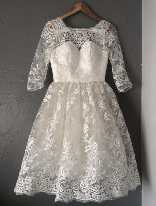 Sukienka biała koronkowa chi chi london ślub poprawiny chrzciny wesele