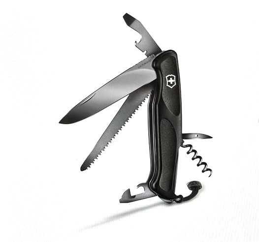 VICTORINOX Scyzoryk RangerGrip 55 Onyx Black Edition