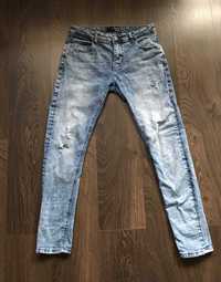 Spodnie House 29/32 Męskie Slim Jeansy Fit Jeans Jasne Denim