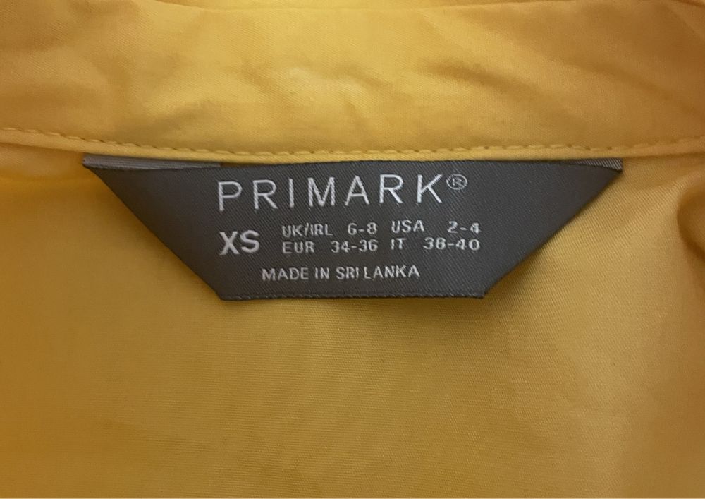 Сорочка жовтого ктльору, розмір xs, PRIMARK