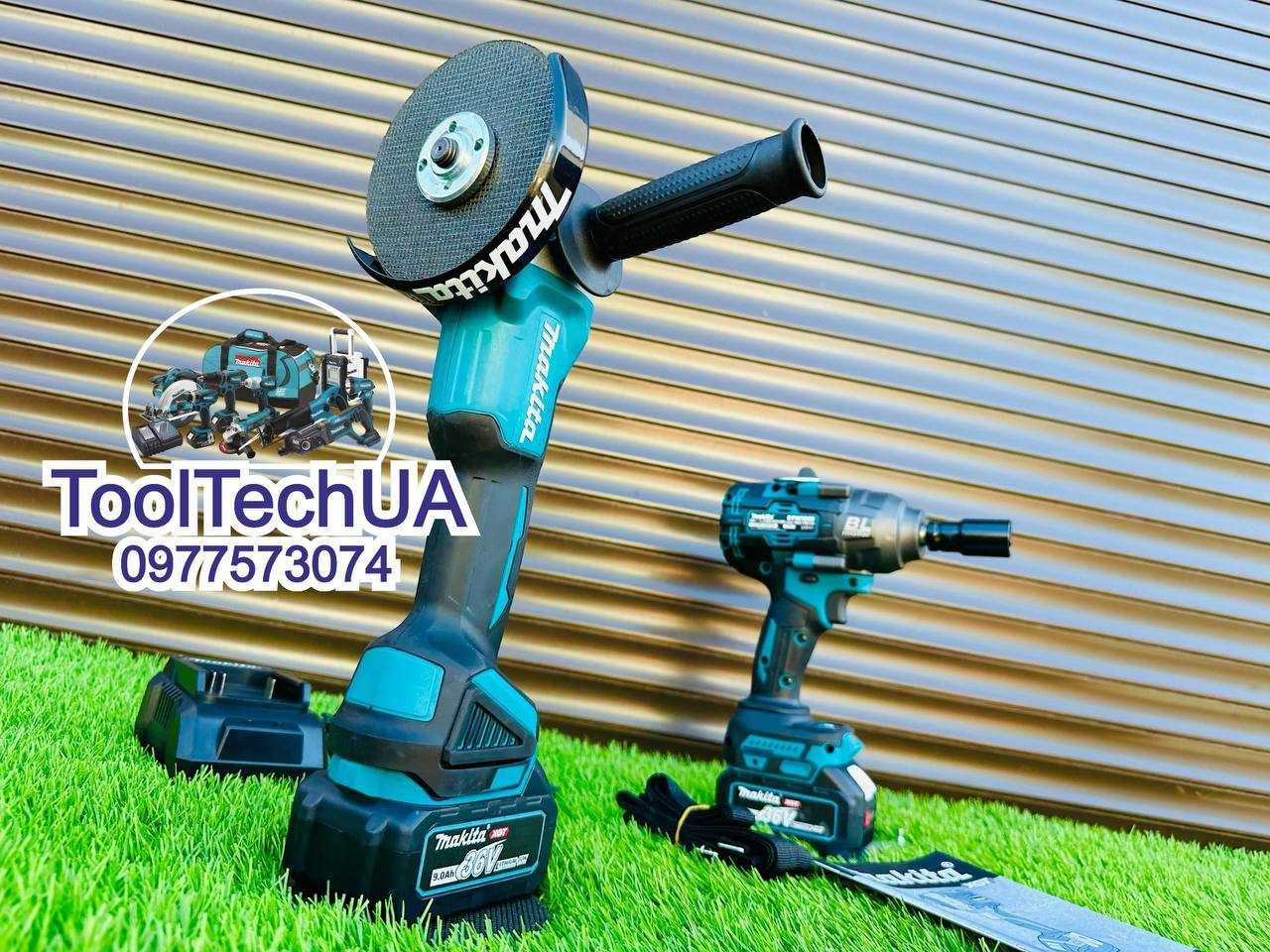 Набор Makita 2/1 Гайковерт DTW1002 XGT + Болгарка DGA504 1000Hm 36V-9A