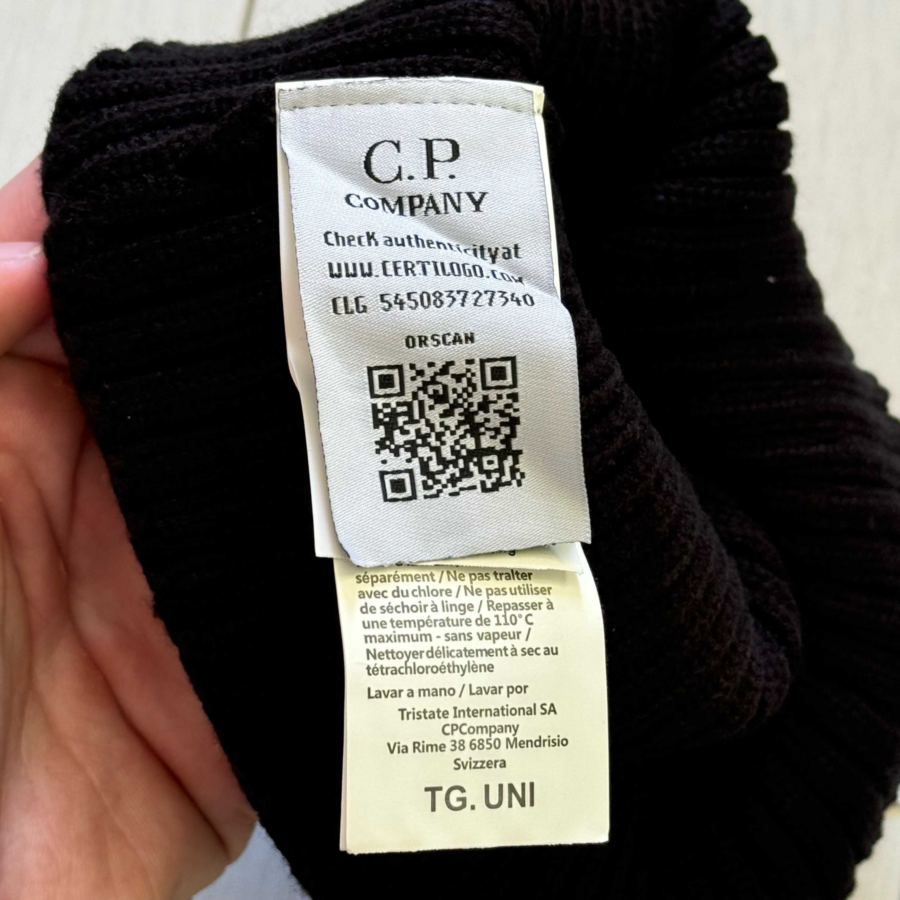 Шапка C.P. Company з однією лінзою, One size(універсальний розмір).