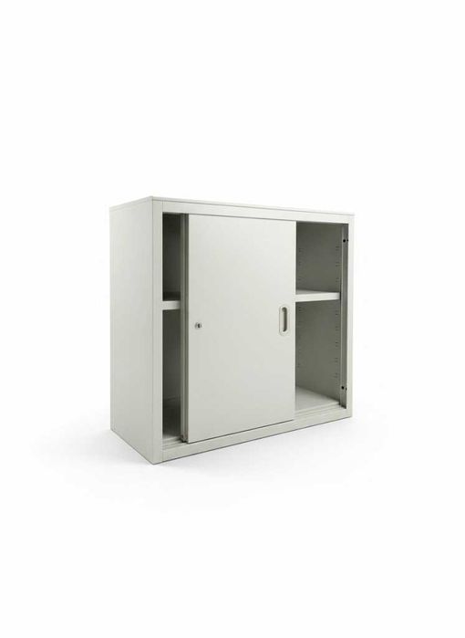 Armário de Escritório com Portas de Correr – Branco