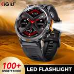 Смарт часы. EIGIIS KE3. NFC. LED-фонарик.Тактические,спортивные.