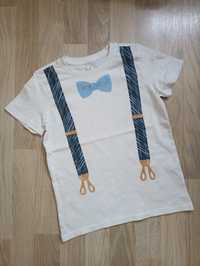 Elegancki t-shirt z muszką i szelkami Max&Mia 5.10.15 116