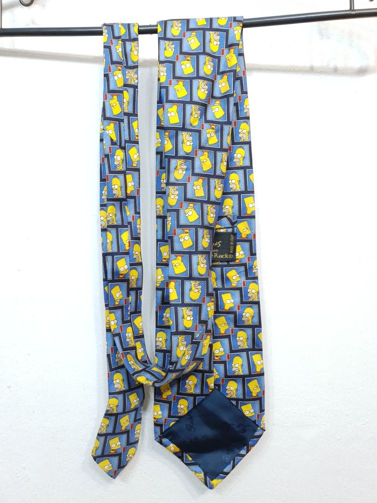 Krawat jedwabny The Simpsons Tie Rack 100% jedwab silk 145cm