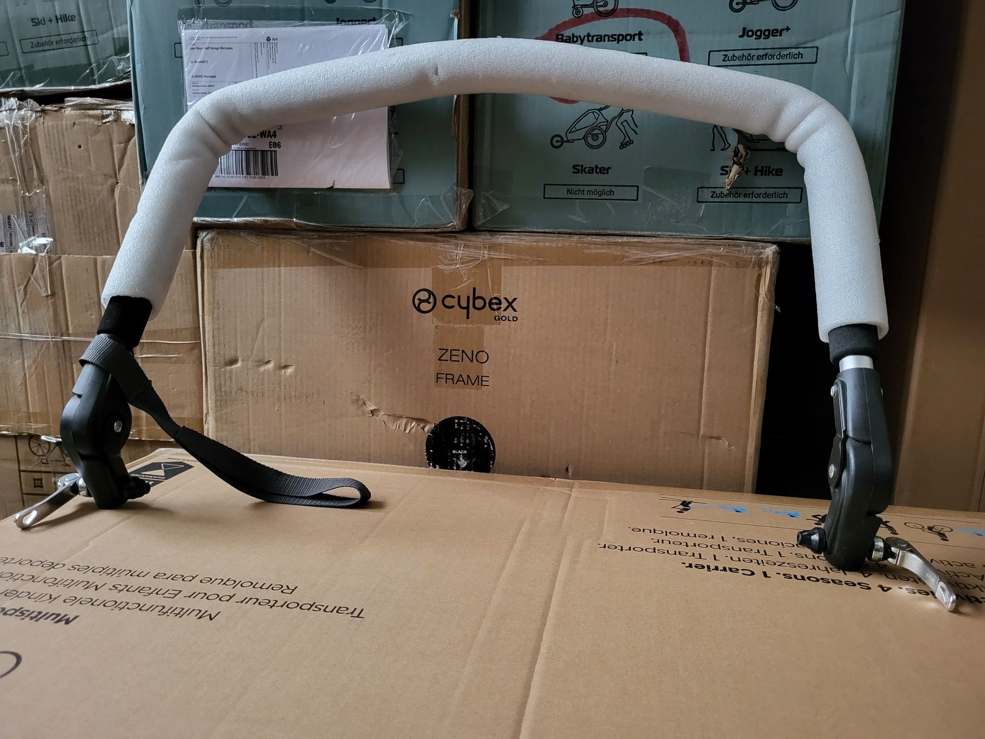 Ster rączka podwójnej przyczepki rowerowej wózka Qeridoo