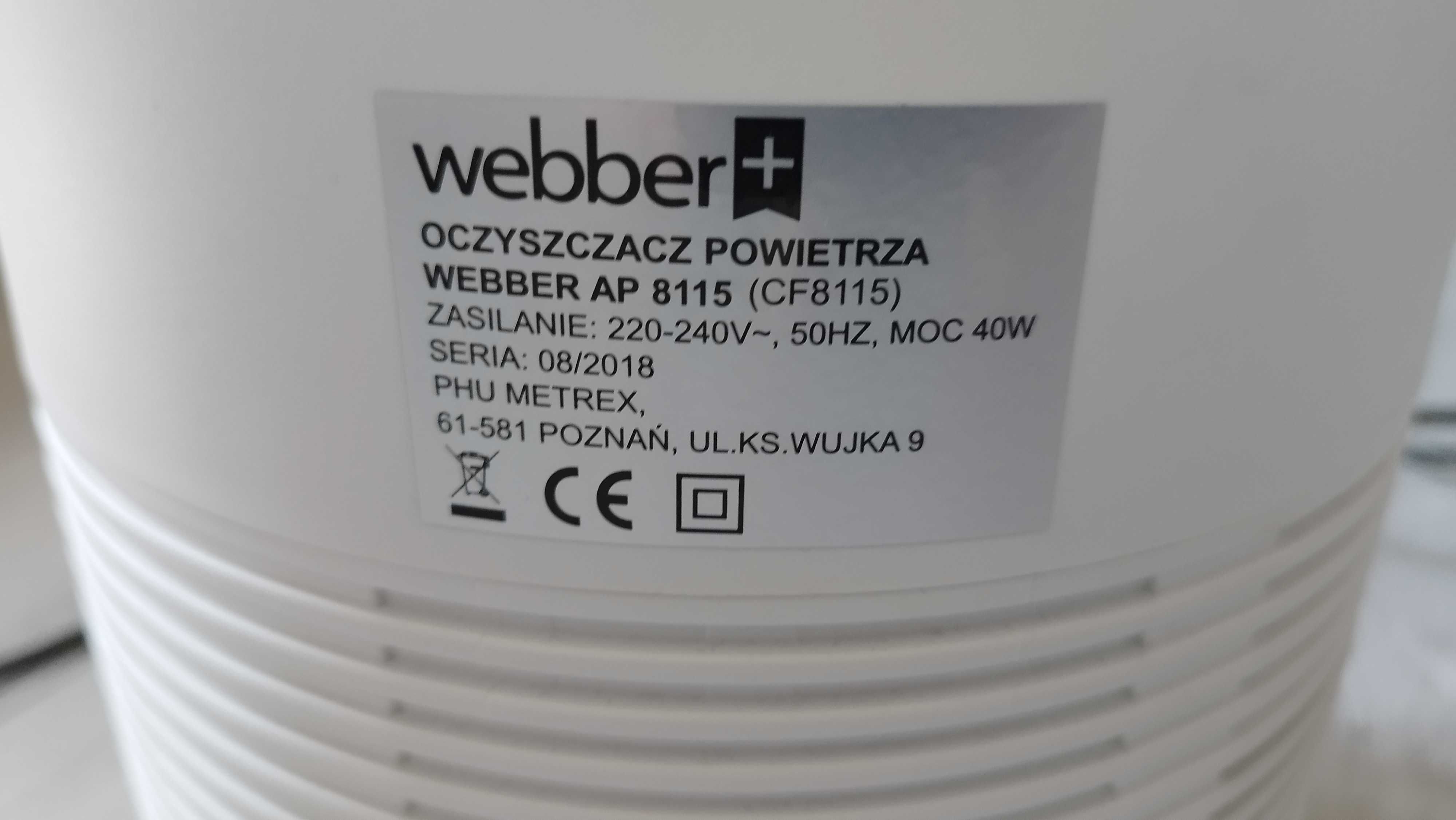 Oczyszczacz Powietrza Webber AP 8115 z HEPA