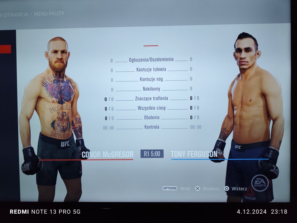 Gra UFC 3 na PS4 od EA Games napisy PL