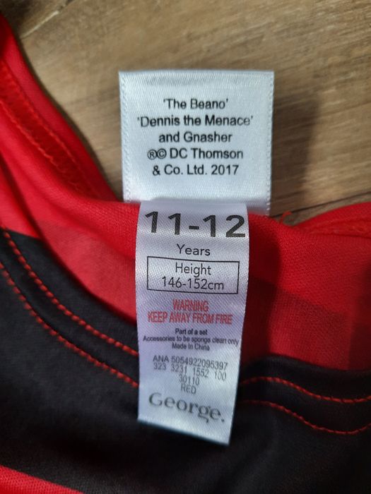 Bluzka Dennis the Menace and Gnasher strój przebranie Dennis Rozrabiak