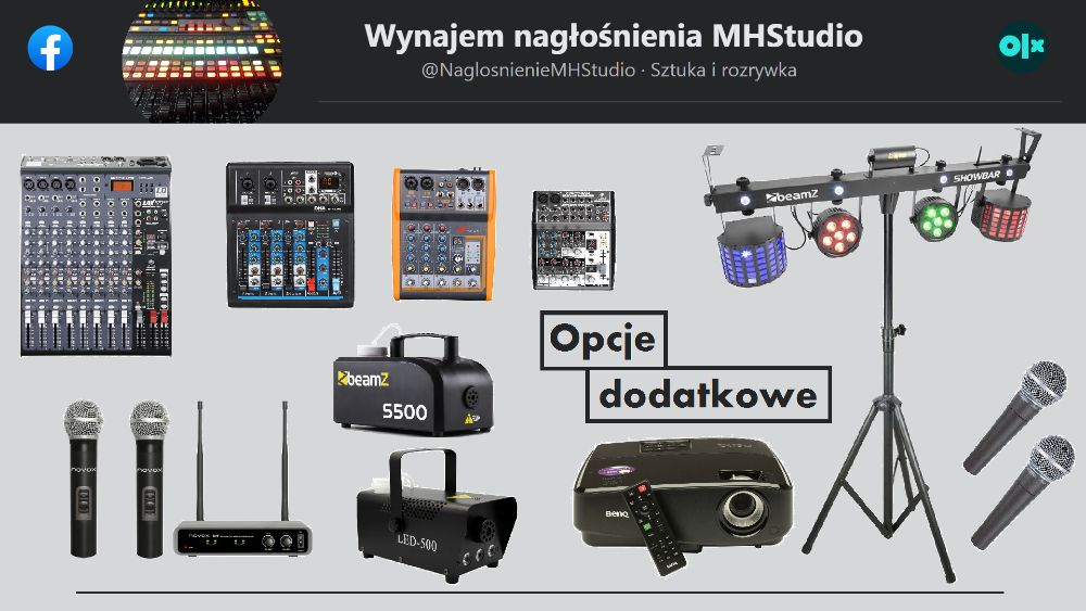 Nagłośnienie Wynajem nagłośnienia Nagłośnienie do wynajęcia Głośniki