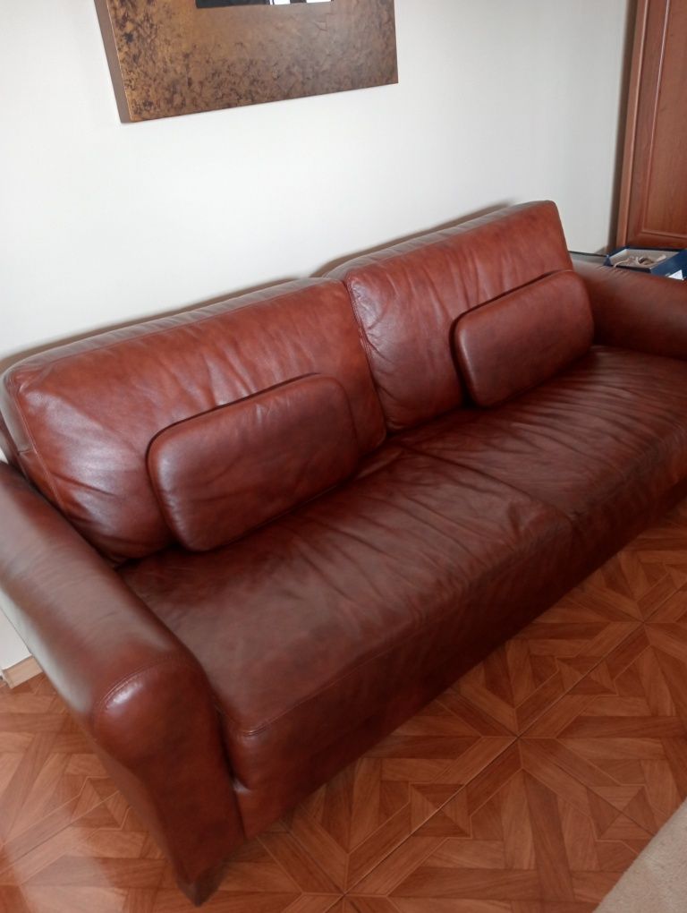 Sofa VOX ze skóry naturalnej