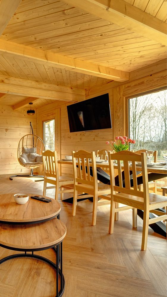 Wolny weekend Domek z kominkiem i prywatnym SPA, jeden ogrodzony