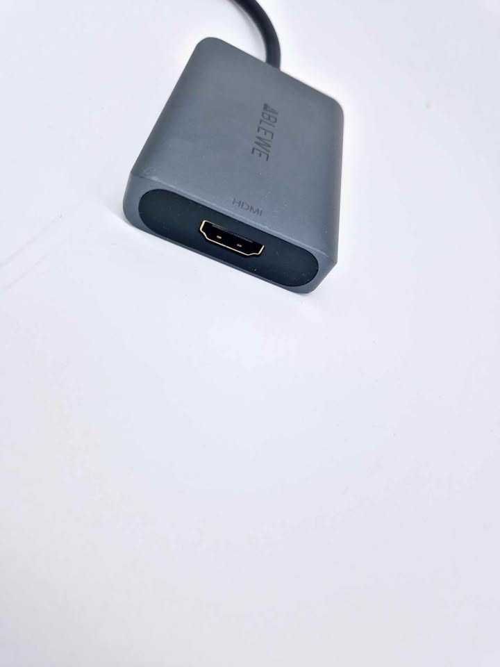 Adapter USB do HDMI ABLEWE, ulepszony aluminiowy konwerter audio-wideo