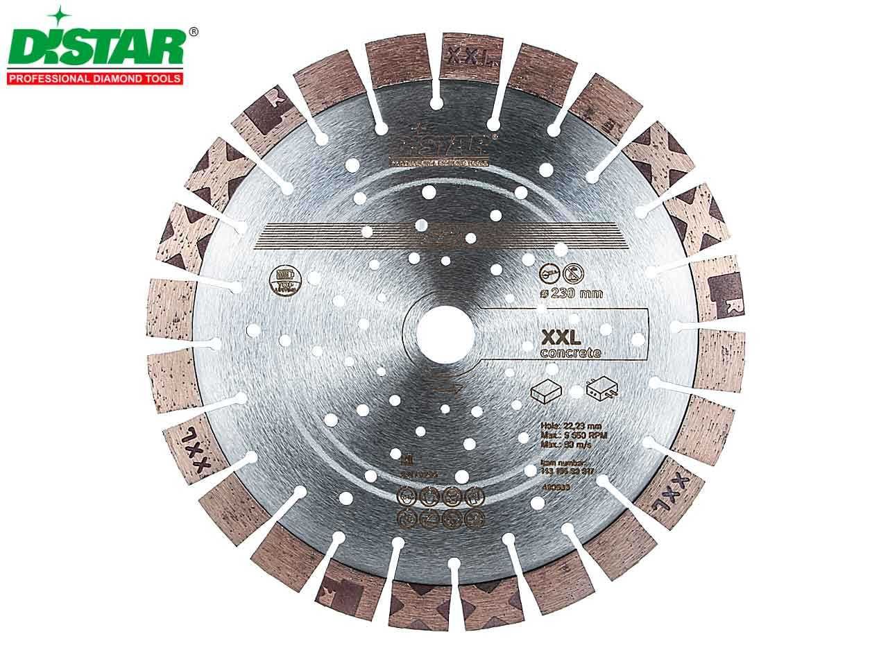 Tarcza diamentowa DiSTAR XXL 230mm x 22,23 mm do betonu