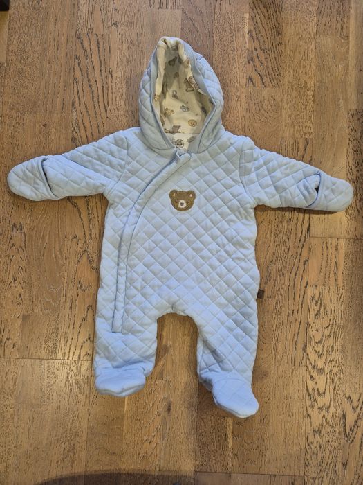 Cool Club, Pajac chłopięcy z kapturem, ocieplany, niebieski