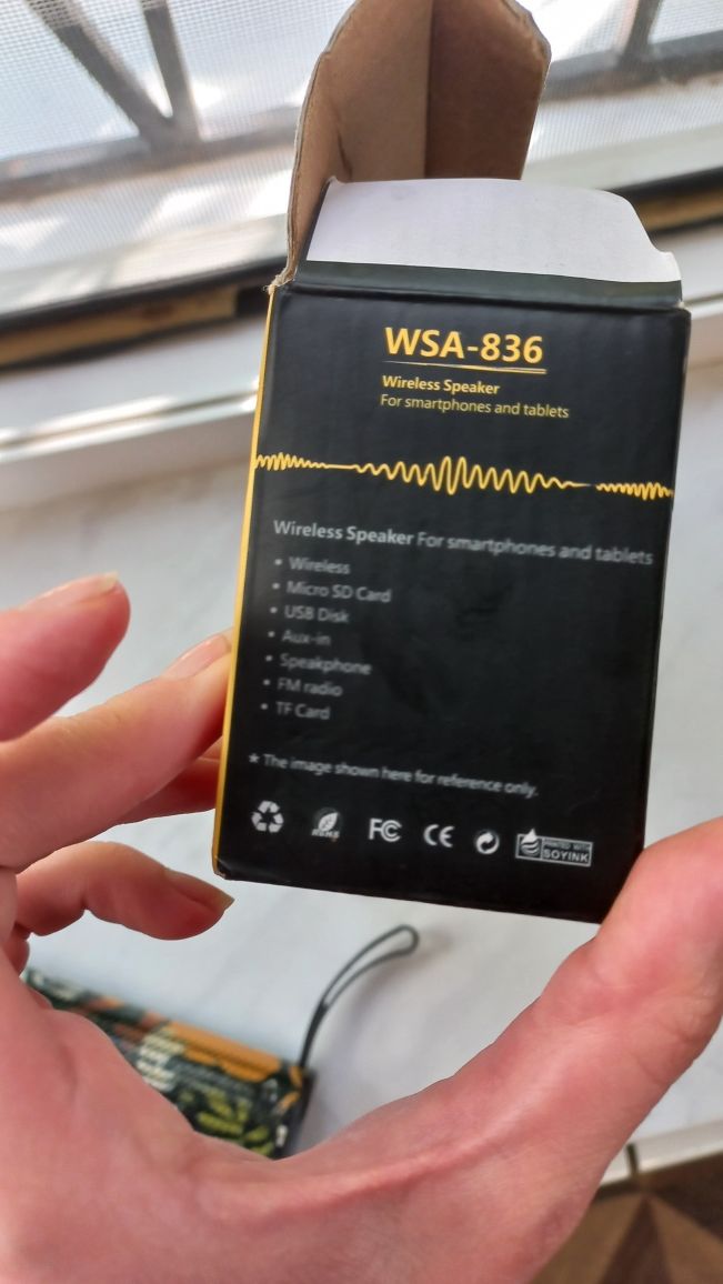 Музыкальная колонка WSA-836 HI-FI Wireless Speaker
