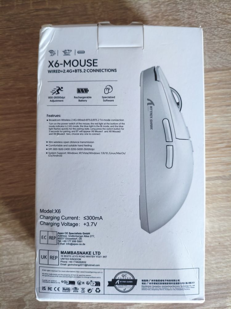 Attack Shark X6 ігрова мишка