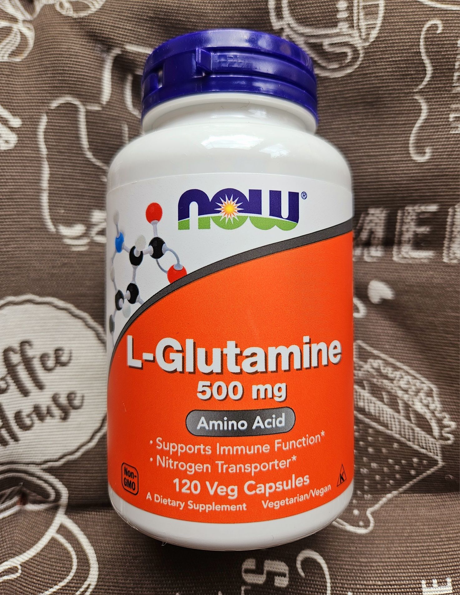 Now Foods L Glutamine 500 1000 мг глютамін л-глутамин 120 капс