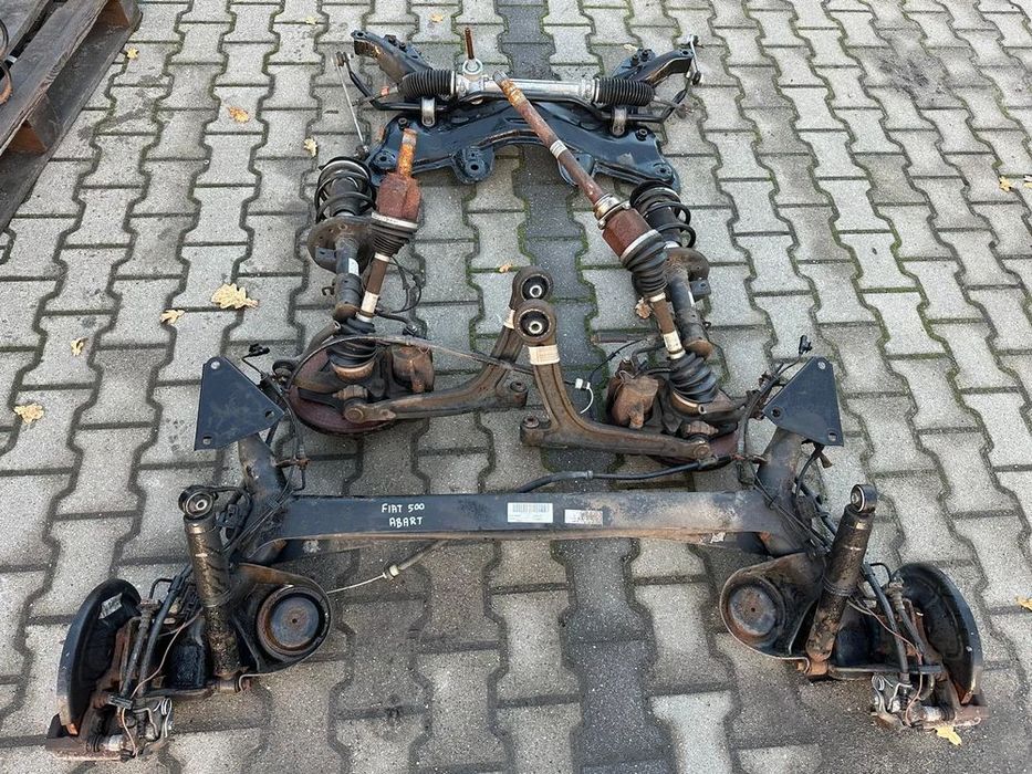 mcpherson zwrotnica amortyzator fiat 500 abarth lewa prawa strona  gwa