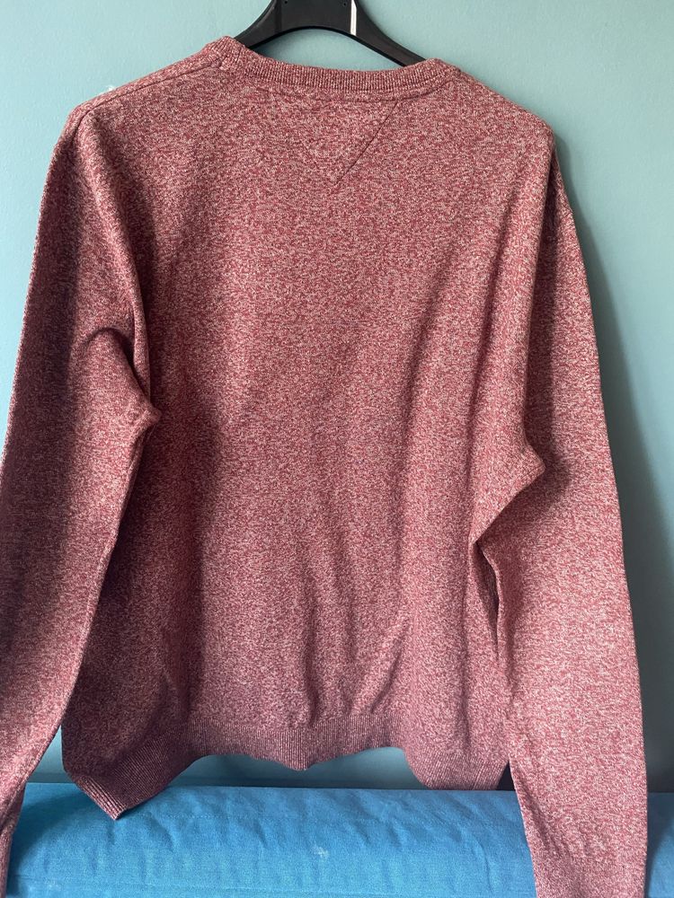 Sweter TH, XXL, bordowy, stan jak nowy