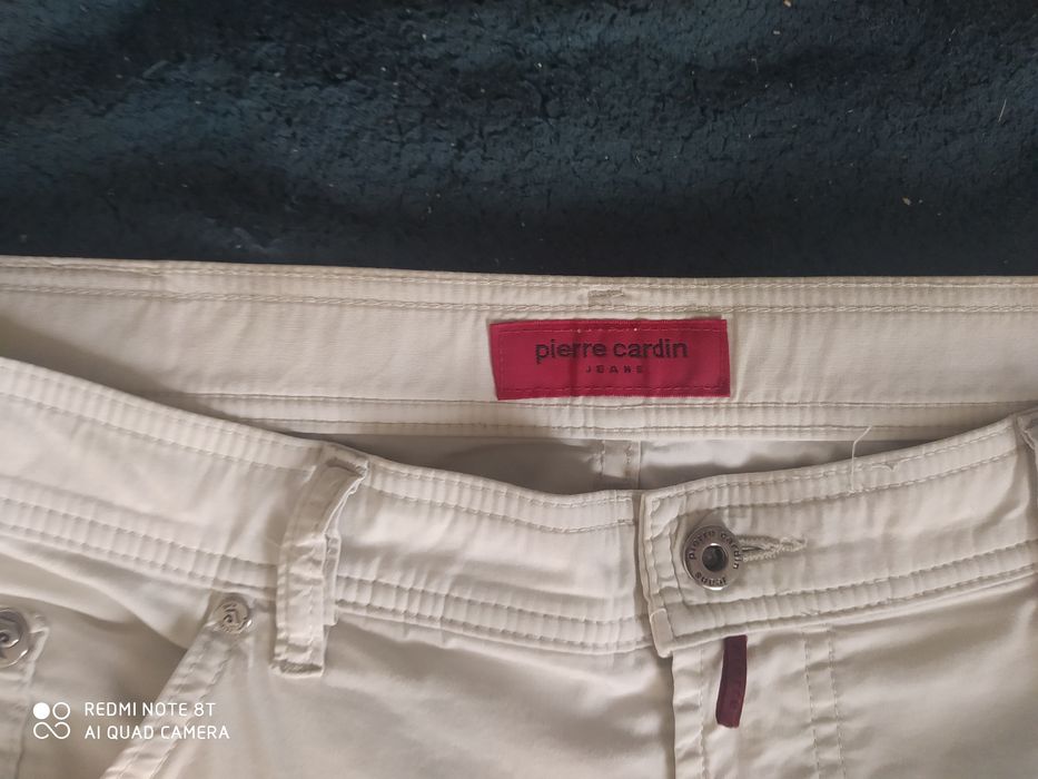 Spodnie męskie bawełniane cienkie, jasne, Pierre Cardin,XXL
