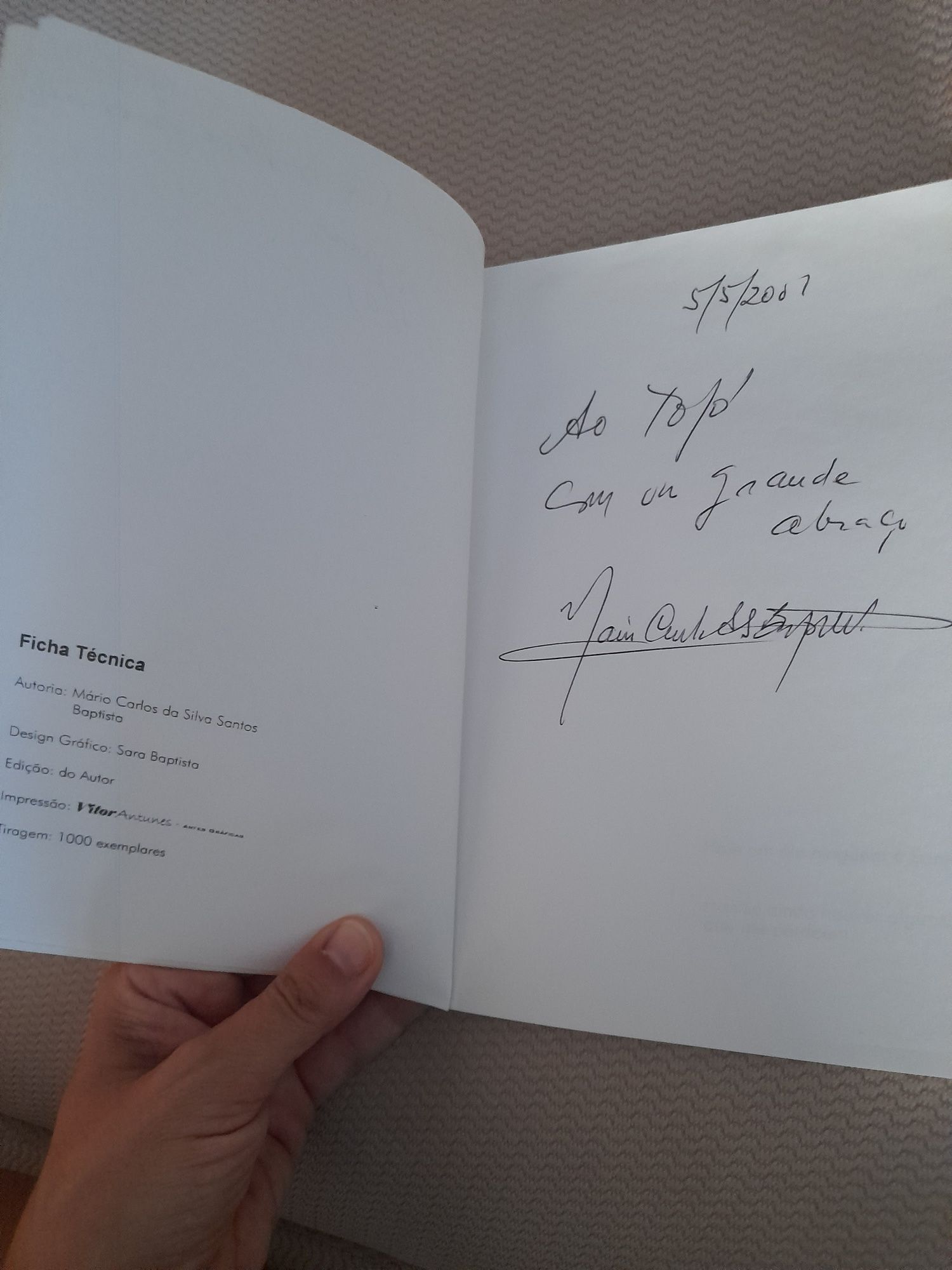 Livro "dos Santos Baptista"
