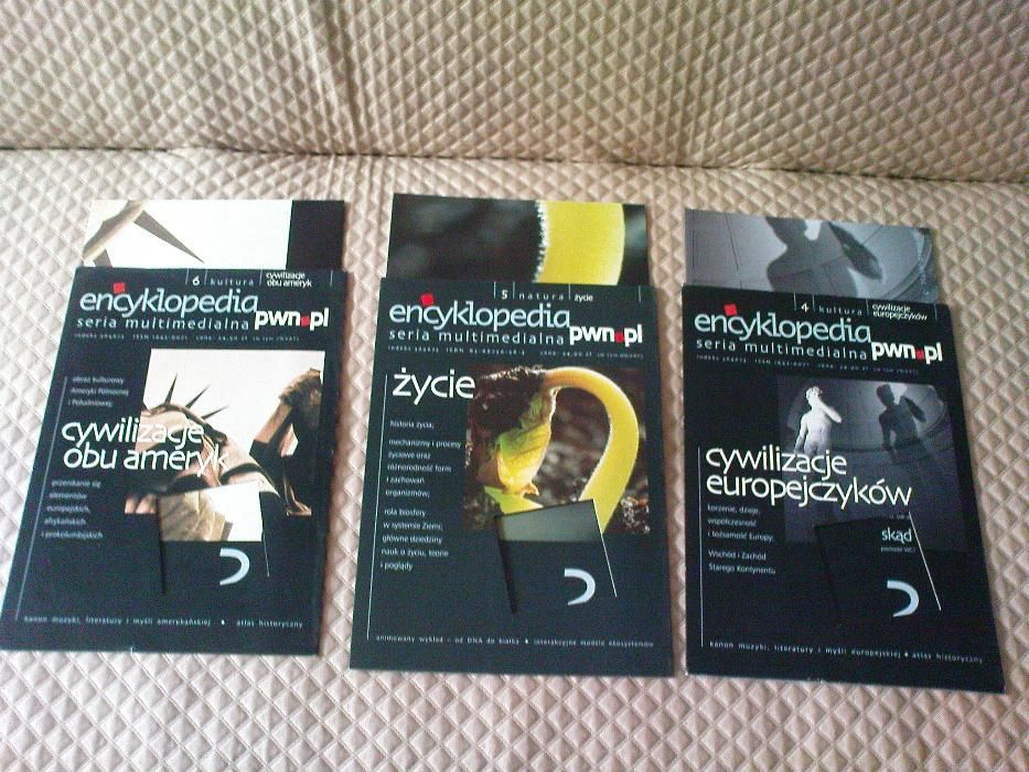 Encyklopedia pwn.pl - 8 numerów + płyty, plakaty, książeczki i pudełko